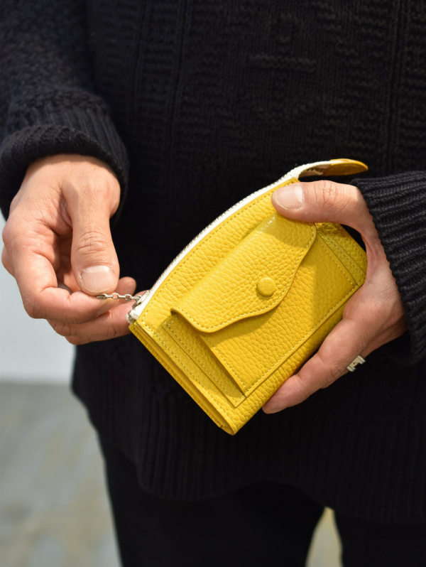 BRICK TOKYO 雑誌「OCEANS」掲載スモールウォレット GOLD YELLOW