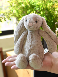【Sサイズ/18cm 】Jellycat Bashful Beige Bunny Small　バシュフル　ベージュ バニー  小さなウサギの縫いぐるみ