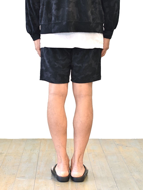 SERGENT SALUTE カモフラージュパイルジャガード ショーツ Black×Chacol