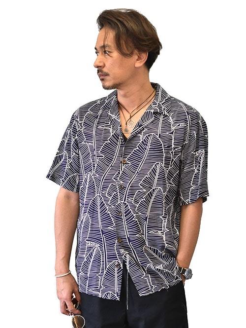 Robert J Clancey Tropical Reef Shirts Navy