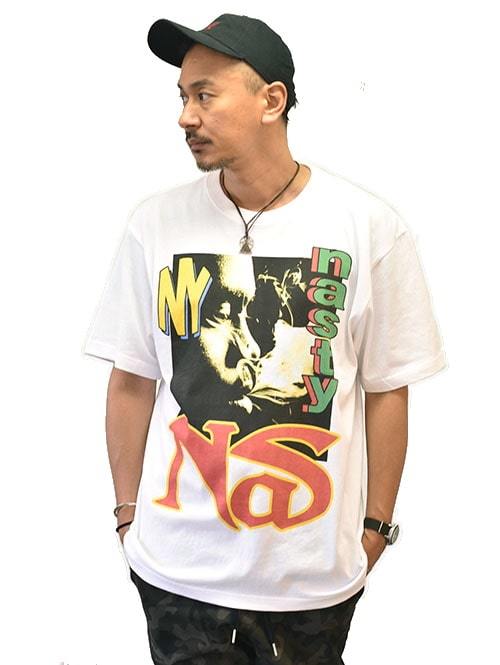 NAS OFFCIAL Nasty Nas Tシャツ White