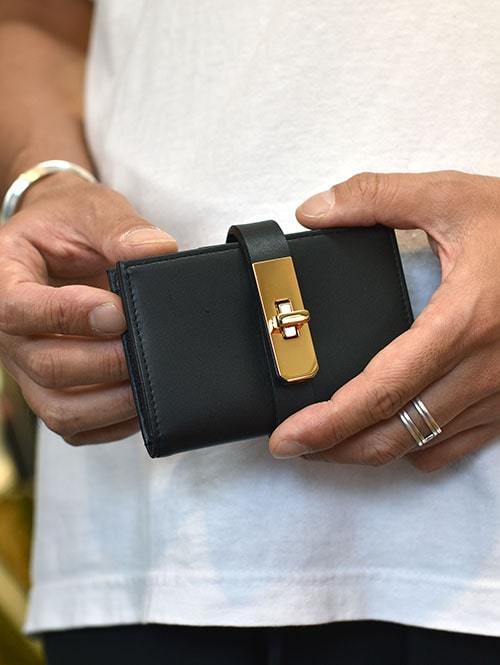M.U.L Leather SMALL WALLET BLACK 再入荷