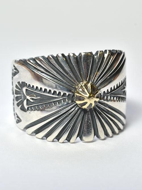 Sunset&Eagle Sunburst 10k Aporro Ring