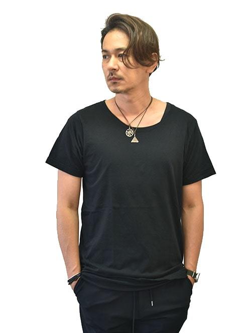 GRAB IN HOLLYWOOD ナローネックTシャツ Black