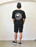 SHIRL Vネック Tシャツ BLACK