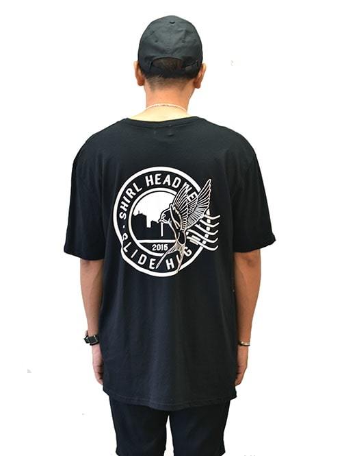 SHIRL Vネック Tシャツ BLACK