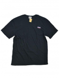 SHIRL Vネック Tシャツ BLACK