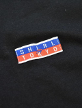 SHIRL Vネック Tシャツ BLACK