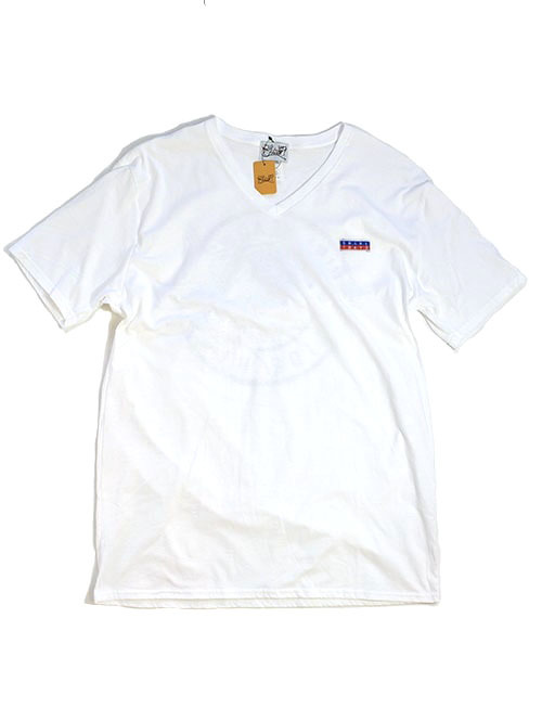 SHIRL Vネック Tシャツ WHITE