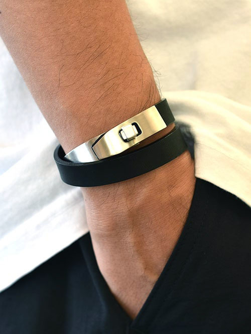 M.U.L レザーブレス BLACK