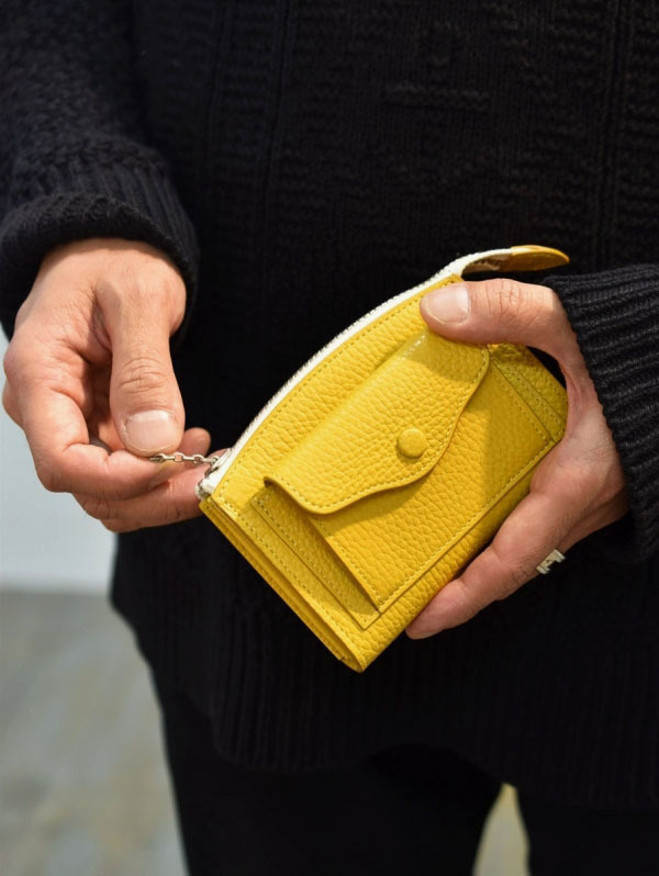 BRICK TOKYO 雑誌「OCEANS」掲載スモールウォレット GOLD YELLOW