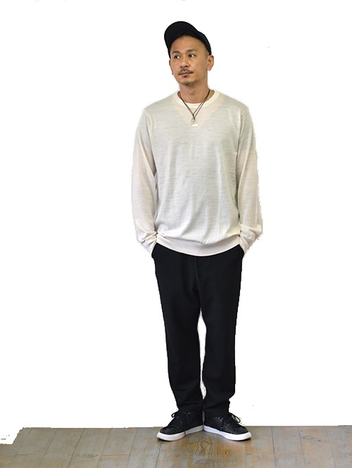 SCOTCH&SODA 薄手　ハイケージニット　BEIGE