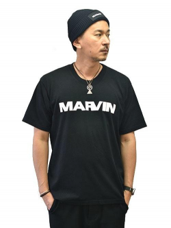 MARVIN Logo T-Shirt Black