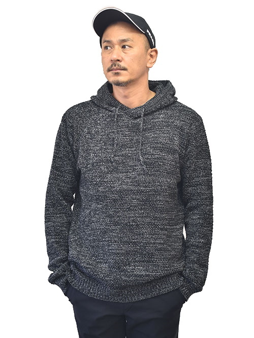 HEDGE COTTON KNITTED HOODIE 