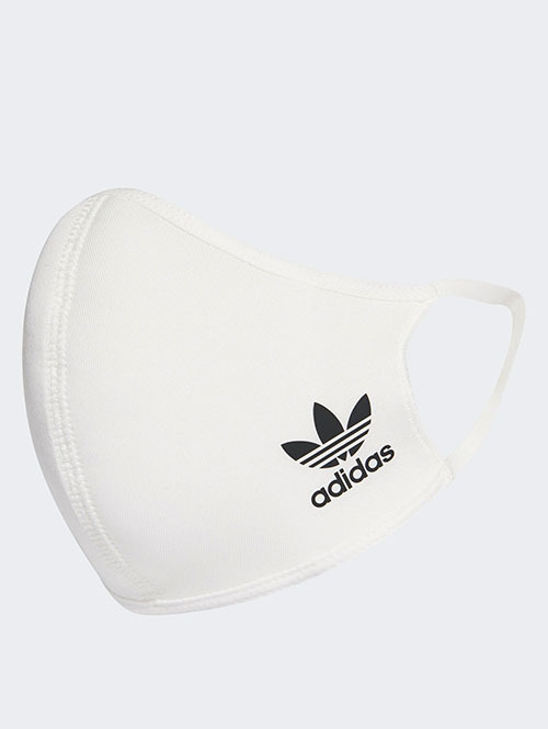 ADIDAS フェイスカバー 3枚組（M/L） / FACE COVERS M/L 3-PACK　WHITE