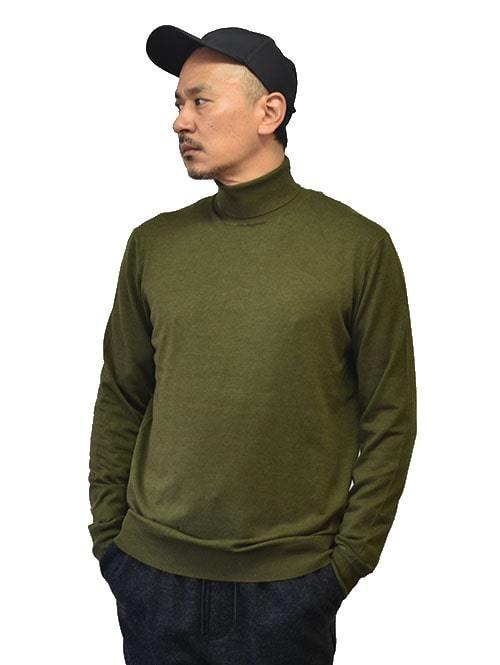 SCOTCH&SODA ニットタートルネック セーター OLIVE