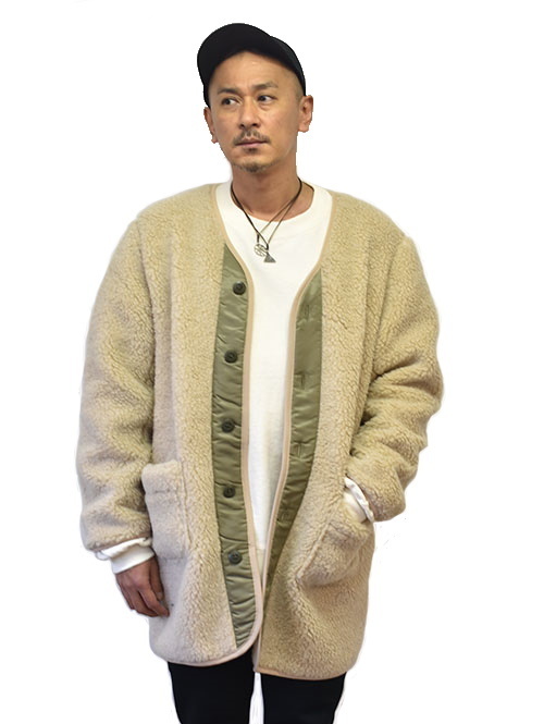 NORTH BY NORTHEAST WOOL BOA COAT Natural を通販 | ETOFFE