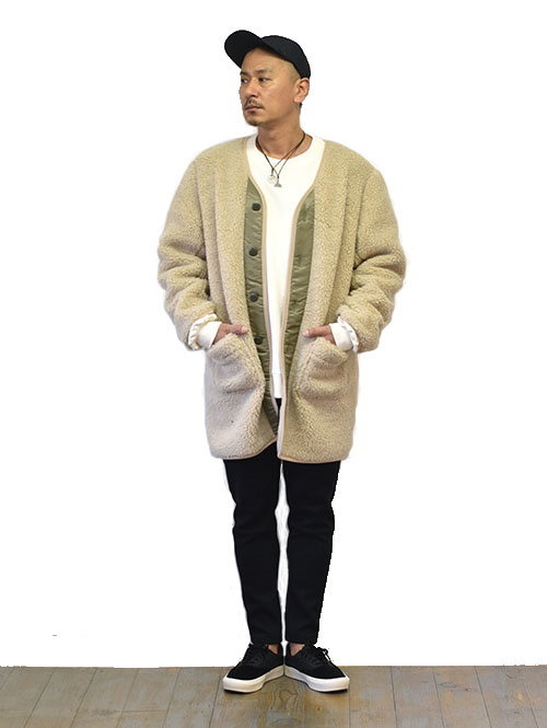 NORTH BY NORTHEAST WOOL BOA COAT Natural を通販 | ETOFFE