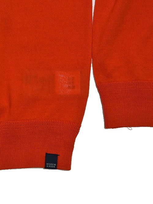 SCOTCH&SODA メリノウール ハイケージニット RED