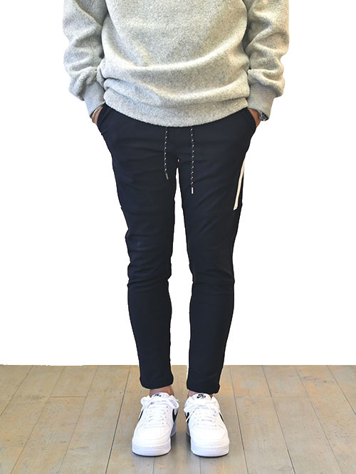 SERGEANT ハイテンションライン ジョガーパンツ BLK/WHITE 再入荷