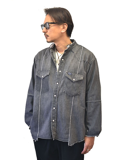 Wrangler CUT-OFF REMAKE SHIRT Black