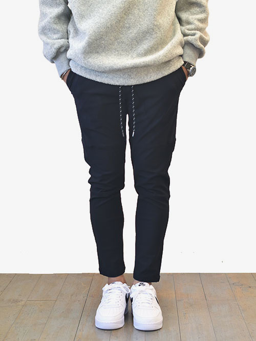 SERGEANT ハイテンションライン ジョガーパンツ BLK/BLK
