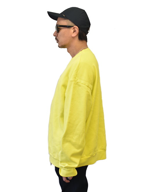 Upcycle  Organic Fleece Crew Neck Yellow