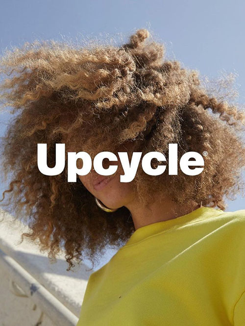 Upcycle  Organic Fleece Crew Neck Yellow