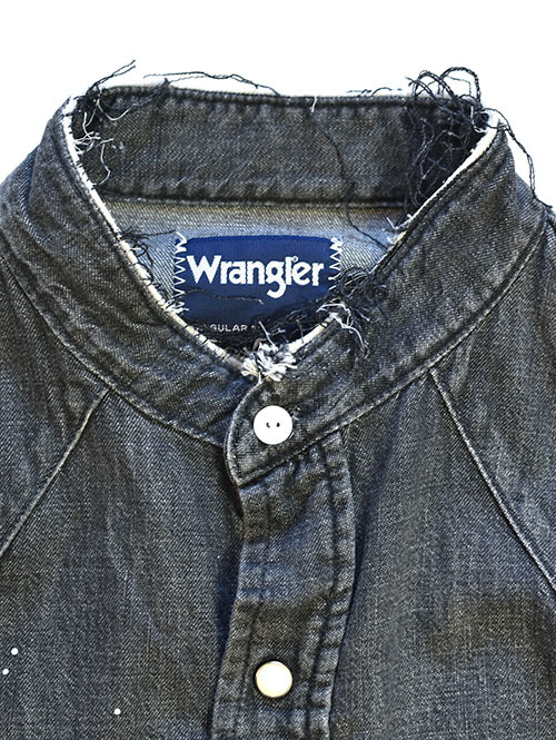 Wrangler PAINT REMAKE DENIM  SHIRT Black