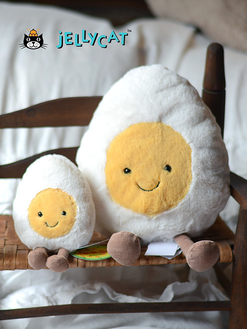 Jellycat Amuseable Happy Boiled Egg large　Lサイズ ジェリーキャット ボイルドエッグ (L)　 ゆで卵　たまご