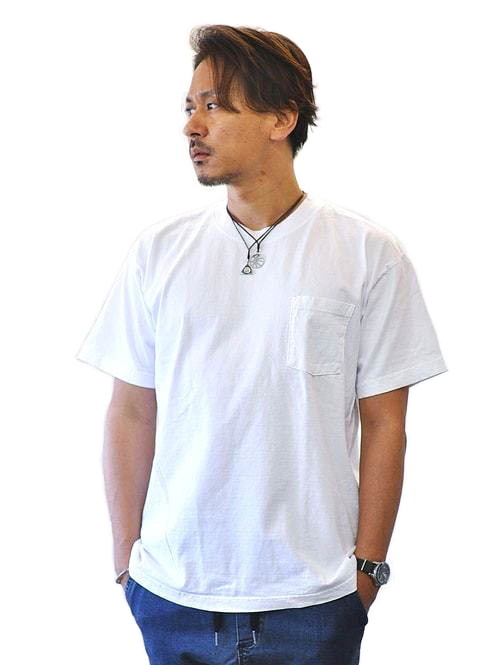 LOS ANGELES APPAREL 6.5oz ヘビーウエイト ポケティ White 再入荷