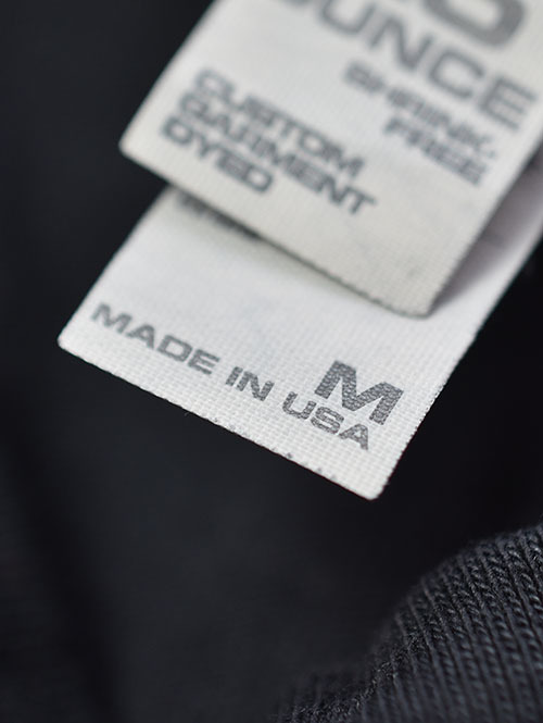 LOS ANGELES APPAREL 6.5oz ヘビーウエイトTシャツ Black 再入荷