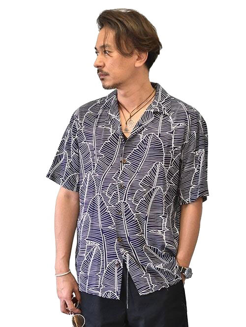 Robert J Clancey Tropical Reef Shirts Navy
