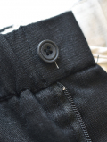 SSEINSE  LINEN RELAX SHORTS BLACK