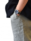 SSEINSE  LINEN RELAX SHORTS KARKI