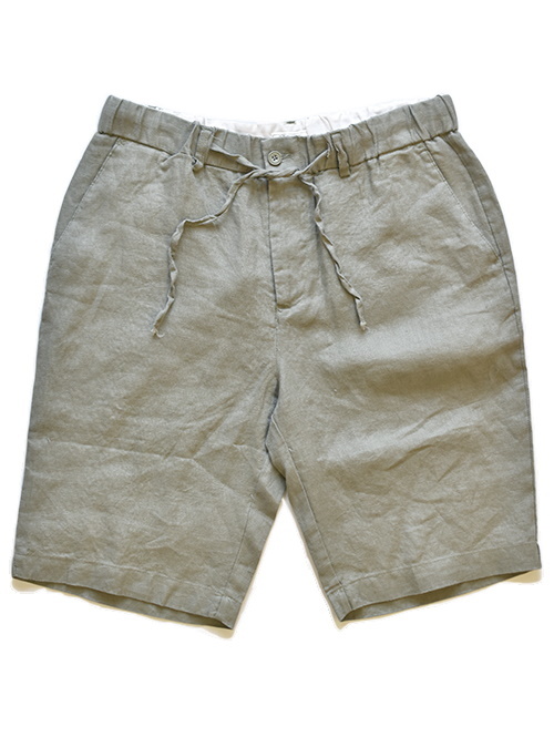 SSEINSE LINEN RELAX SHORTS KARKI