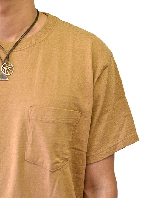 Good on ORGANIC S/S POCKET TEE Brown