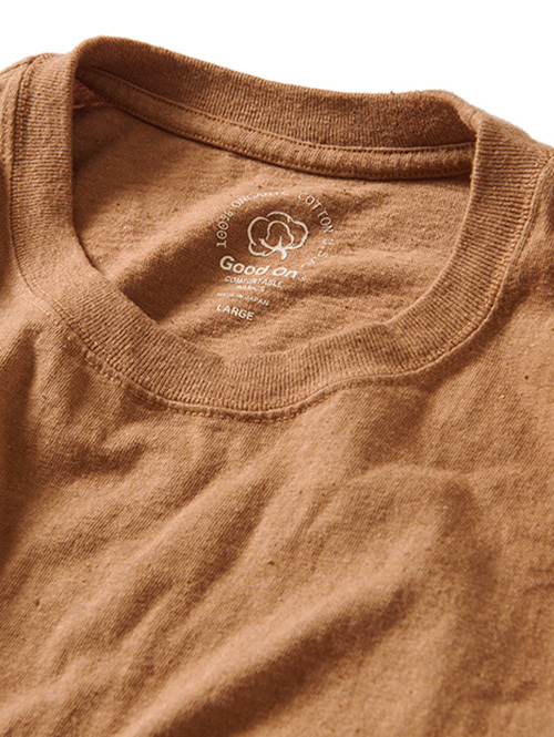 Good on ORGANIC S/S POCKET TEE Brown