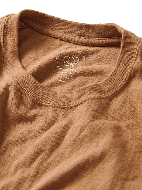 Good on ORGANIC S/S POCKET TEE Brown