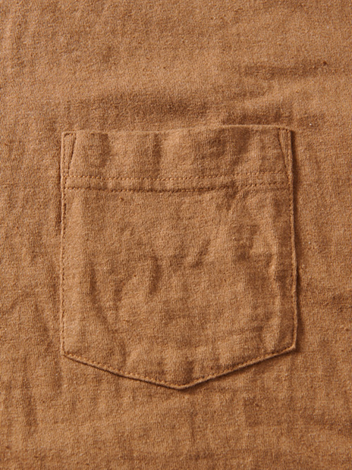 Good on ORGANIC S/S POCKET TEE Brown