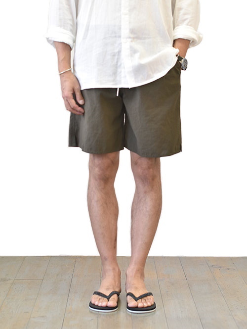 LA MOND SHARI SLIT SHORT - Khaki Brown