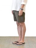 LA MOND SHARI SLIT SHORT - Khaki Brown