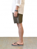 LA MOND SHARI SLIT SHORT - Khaki Brown