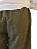 LA MOND SHARI SLIT SHORT - Khaki Brown