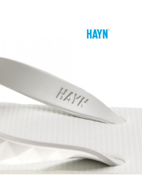 HAYN  STUDDED SLIPPERS (HAUPIA) WHITE