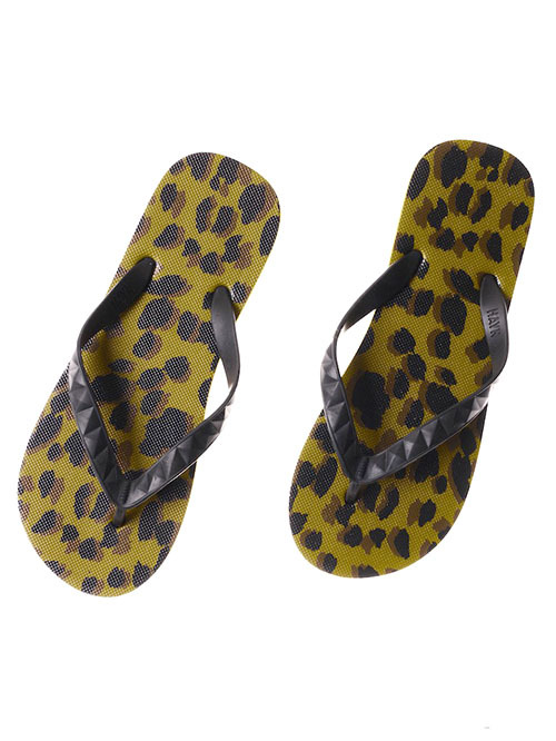 HAYN  STUDDED SLIPPERS (HAUPIA) LEOPARD