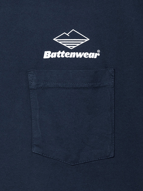 Battenwear Team Pocket Tシャツ - Navy