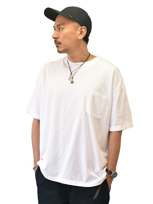 BROOKLYN MACHINE WORKS ポケットTシャツ - White