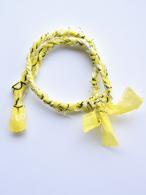 YOSHI Bracelets "Ellipse" BANDANA BRACELET (YELLOW)