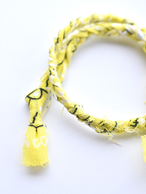 YOSHI Bracelets "Ellipse" BANDANA BRACELET (YELLOW)